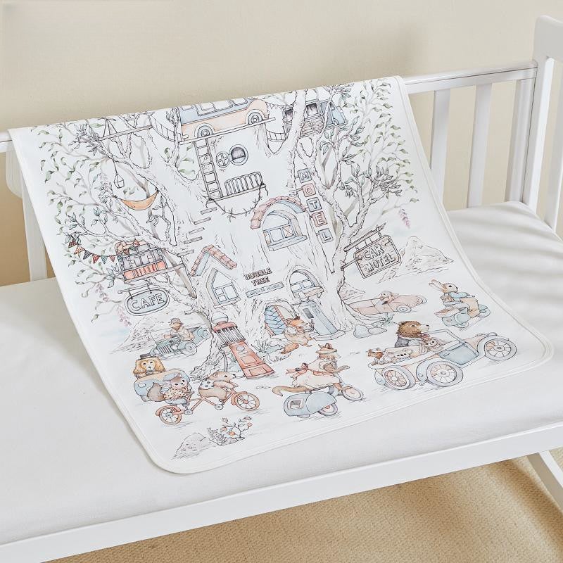 5A Antibacterial Portable Baby Blanket Can Be Spread And Covered Baby Blanket Baby Blanket Suede Cartoon - Image 1